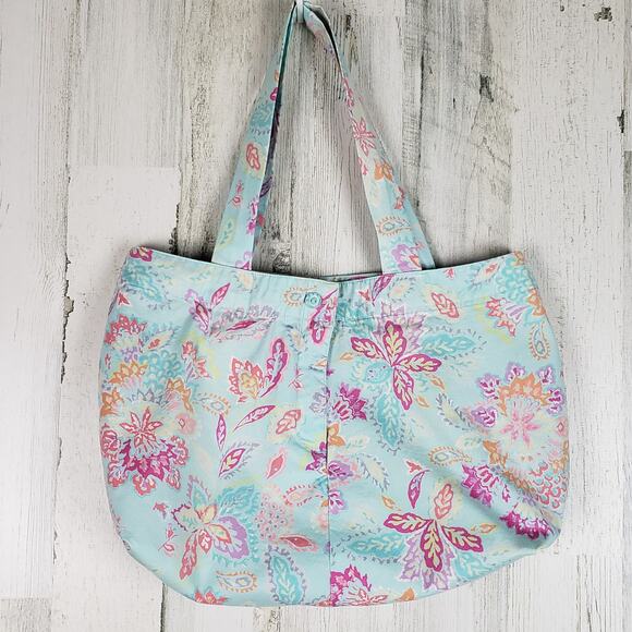 Handmade Handbags - Handmade Multicolored Floral Paisley Repurposed Shoulder Bag